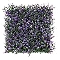Artificial Grass Mat for Home Decoration (2 Pcs) | Vertical Garden Wall Plants (Purple, 50cm X 50cm X 8cm, Pack of 2)