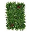 Golden Cart Artificial Wall Grass for Home Decoration (10 Pcs) I Grass Mat for Wall I Vertical Garden Artificial Wall Plants (Green, Red &amp; Purple, 60cm X 40cm X 8cm, Pack of 10)
