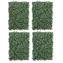 Golden Cart Artificial Wall Grass for Home Decoration (4 Pcs) I Grass Mat for Wall I Vertical Garden Artificial Plants (Dark Green, 60cm X 40cm X 3cm, Plastic, Pack of 4)