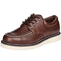 Golden Fox Work Shoe 4" Moc Toe Leather Men's Oxford for Construction &amp; Casual