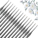 Golden Maple Miniature Paint Brushes, 15PC Model Brushes Micro Detail Paint Brush Set, Fine Detailing for Acrylics, Oils, Watercolors & Paint by Number, Figurine (Grey)