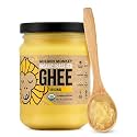 GOLDEN MONKEY Organic Ghee Butter – Grass Fed Clarified Butter for Cooking, Baking, Keto & Gut Health – Ghee Butter Organic Grass Fed from Small Farms – Smooth Spread with High Smoke Point (8oz)
