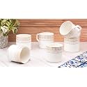 GOLDEN QUEEN'S Bone China Handcrafted Tea Cups - Set of 6 | Ideal for Everyday Tea and Coffee, Enhancing Your Daily Rituals | 24 Carat Gold Detailing - Golden Lattice, 200 ml