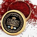 Golden Saffron, Finest Pure Premium All Red Saffron Threads, Grade A+ Super Negin, Non-GMO Verified. For Tea, Paella, Rice, Desserts, Golden Milk and Risotto (10.0 Grams)