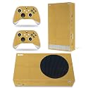 Golden Skin Decal Sticker Cover Set for Xbox Series S Console and Controller Gold