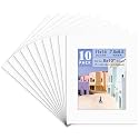 Golden State Art, 10 Pack 11x14 White Picture Mat for 8x10 Photos
