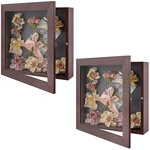 golden state art 2 pack 11x11 white shadow box frame 2-inch depth