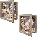 Golden State Art 2 Pack 11x11 White Shadow Box Frame 2-inch Depth