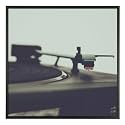 Golden State Art 12.5x12.5 Aluminum Music Album Frame Acrylic Front Black