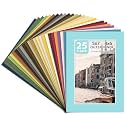Golden State Art 25 Pack Mixed Color Picture Mats 5x7 for 4x6 Mats Only