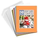 Golden State Art 50 Pack Mixed Color Photo Mats 11x14 For 8x10+Backing+Bags