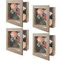 Golden State Art, 8x8 inch Black Shadow Box Frame Display Case, 2-inch Depth, Great for Collages, Collections, Mementos (Black)