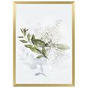 Golden State Art A4 Aluminum Poster Frame Acrylic Front Gold