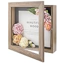 Golden State Art 11x11 Brown Shadow Box Frame 2-inch Depth