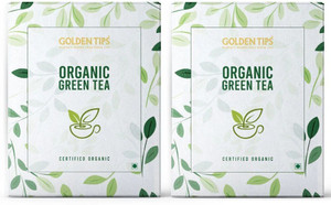 golden tips certified organic green tea box 2 x 100 g