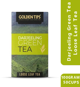 golden tips darjeeling loose leaves fresh green tea box 100 g
