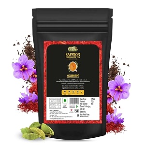 golden tips saffron cardamom elaichi ctc exotic chai 50gram-25 cups