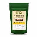 Golden Tips Ginger Chai Tea, Strong CTC Blend with Crushed Ginger, Spiced Masala chai for Digestion, Best with Milk, Ayurvedic Herbal chai, Bold & Aromatic Indian Tea (200 Gram, 100 cups)