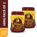 Golden Tree 100% Premium Compounded Hing (Asafoetida) No Additives| Organic Authentic & Pure (2 x 50 g)