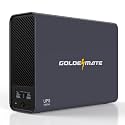 GOLDENMATE 1000VA/600W Lithium UPS Battery Backup & Surge Protector, Gray