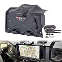 Goldfire Electronic Device Holder with Storage Box Organizer Tray for Polaris RZR XP 1000, Sporty Black Phone Tablet GPS Holder Mounts