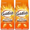 Goldfish Flavor Blasted Xtra Cheddar Cheese Crackers, 6.6 Oz Bag (Pack of 12)