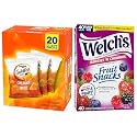 Goldfish and Welch’s Fruit Snacks for Back to School, 1 Box of Goldfish Cheddar Cheese Snack Packs (20 Count) and 1 Box of Welch’s Berries ‘N Cherries Fruit Snack Packs (40 Count)