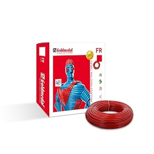 goldmedal 60 sq mm fire retardant electric wire  90 meter pvc insulated single core copper wire  flexible electrical cable for home domestic amp industrial use  red