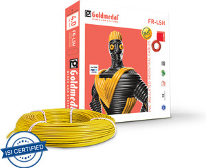 goldmedal fr-lsh grade 15 sqmm yellow 90 m wire yellow