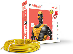 goldmedal fr-lsh grade 1 sqmm yellow 90 m wire yellow