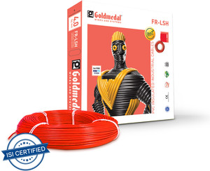 goldmedal fr-lsh grade 1 sqmm red 90 m wire red