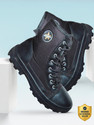 GOLDSTAR PVCJB Boots For Men Black Grey