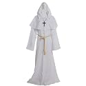 GOLDSTITCH Friar Medieval Hooded Monk Renaissance Priest Robe Costume Cosplay