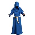 GOLDSTITCH Friar Medieval Hooded Monk Renaissance Priest Robe Costume Cosplay