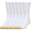 GOLDTOE Men's 656S Cotton Crew Athletic Socks (Multipack)