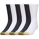 GOLDTOE Men's 656S Cotton Crew Athletic Socks (Multipack)