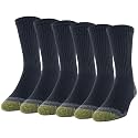 GOLDTOE Men's 656S Cotton Crew Athletic Socks (Multipack)