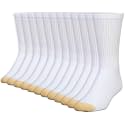 GOLDTOE Men's 656S Cotton Crew Athletic Socks (Multipack)