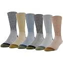 GOLDTOE Men's 656S Cotton Crew Athletic Socks (Multipack)