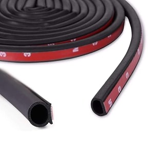 10ft d-shape rubber weather stripping 123471634 heavy duty rubber seal weatherstrip hollow with bulb door gasket stripself-adhesive for automotive truck rv door window soundproof