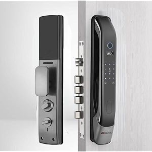 golens luxury smart fingerprint door lock digital lock with camera inbuilt wi-fi for remote unlock using app fingerprint rfid card pin keys 2 year warranty