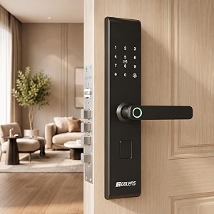golens x132 smart door lock for main door with fingerprint password rfid card wifi amp key unlock digital door lock for wooden amp steel doors keyless entry handle with alarm system