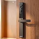 Golens FRAMELOCK-X Smart Door Lock for Main Door, Fingerprint Digital Lock with WiFi App Control, RFID Card, PIN Password, Key Access, Access Logs, Security Alarm, Keyless Entry for Home &amp; Office