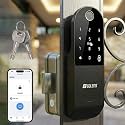 Golens X32 (NEW Launch) Digital Rim Lock for Wooden &amp; Metal Doors | Waterproof Design | 20–60mm Thickness | 6-in-1 Unlock – Fingerprint, PIN, RFID, App, OTP &amp; Manual Key | Remote Unlock via OTP
