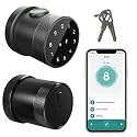 Golens (2PCS) New 2025 Royale X40 Smart Digital Door Lock | 5-Way Unlock (Fingerprint, PIN, RFID, OTP, App, Mechanical Key, Privacy) | Premium Round Knob | Main Door, Bedroom &amp; Office