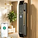 Golens X112 Luxury Smart Door Lock | 7 Ways Unlocking | Fingerprint | Mobile App | RFID Card | PIN | OTP, Mechanical Key, Temporary Password, WI-FI No Extra Gateway Required