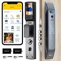 Golens X84 Smart Door Lock Modern Design| 8 Ways Unlocking |3D Face ID| Fingerprint | Mobile App | RFID Card | PIN | Mechanical Key | Camera Technology | Keyless Entry Digital Door Lock