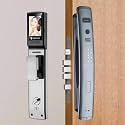 Golens X39 Smart Fingerprint Door Lock, Password Bluetooth App Fingerprint Door Knob with Fingerprint/Anti-peep Code/Emergency Key, for Apartment,Hotel,Office,Home,Bedroom (X97 Black Silver)