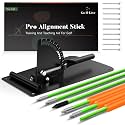 Golf Alignment Sticks Holder, Golf Training Aid with Alignment Sticks &amp; Protective Padding, Swing Trainer Practice Teaching Aid Driving Range for Aiming, Putting, Swing, Golf Gifts for Men Women