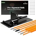 Golf Alignment Sticks Holder, Golf Training Aid with Alignment Sticks & Protective Padding, Swing Trainer Practice Teaching Aid Driving Range for Aiming, Putting, Swing, Golf Gifts for Men Women